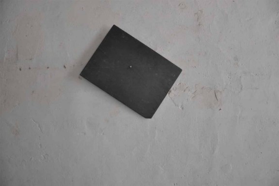 Katinka Bock. Kompass, 2012. Slate and nail. 36x36x2cm 