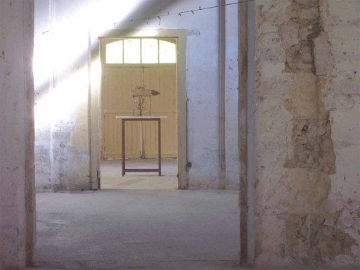 Guillaume Leblon. SARDINE, 2010. Concrete, metal and wood. 79 x 40,5 x 48 cm 