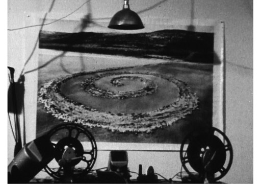 Robert Smithson. "Spiral Jetty," 1970. Estate of Robert Smithson, Courtesy James Cohan Gallery, New York / Shanghai and Electronic Arts Intermix (EAI), New York.