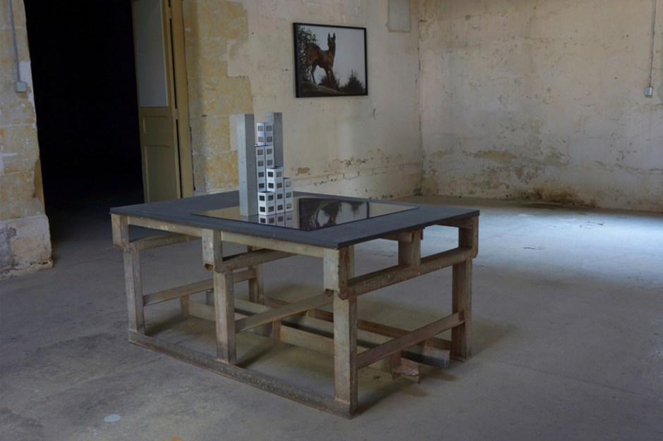 Bertrand Lamarche. Le Lac Noir. vue de l'exposition. Courtesy Galerie Jérôme Poggi, Paris.  