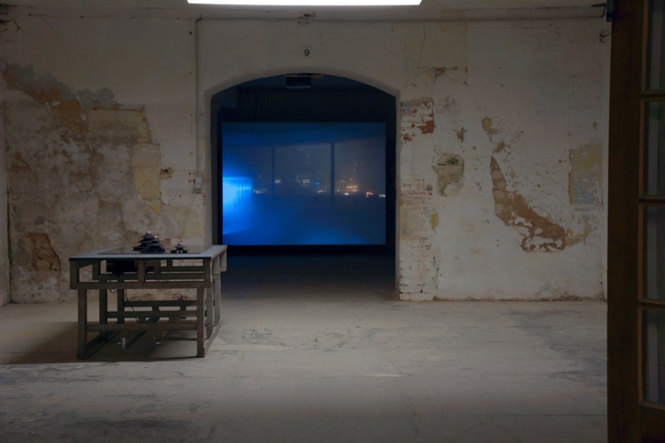 Bertrand Lamarche. Le Lac Noir. vue de l'exposition. Courtesy Galerie Jérôme Poggi, Paris.  