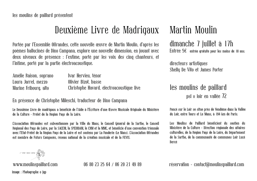 www Le 2ème Livre de madrigaux verso